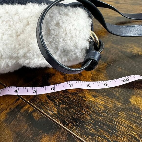 Chloe Woody Faux Shearling Fur Tote Bag 2-Way Small Size - Picture 13 of 13